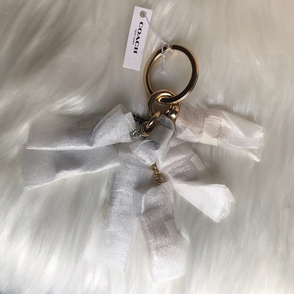 Coach Chain Linked Letters Multi Mix Key Ring Bag 91474 - Picture 6 of 9